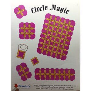 Vintage Circle Magic Acrylic Template & Directions For Coaster Placemat Table